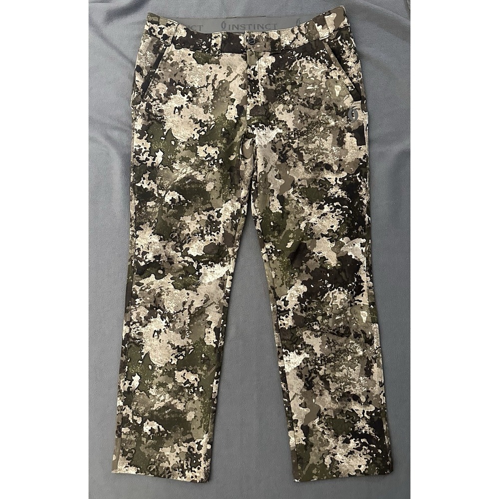 Cabela's Instinct Fannin Softshell Camo Pants Men Size 38 Hunting